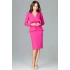 Damska sukienka wizytowa K491 fuksja - Lenitif