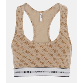 Biustonosz bralette damski O97C01KBOE1 - P13W beżowy z nadrukiem - Guess