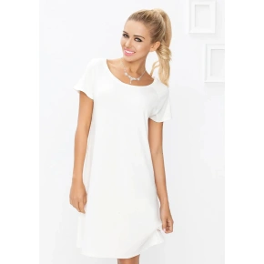 Damska koszula nocna Flora Ecru - DKaren