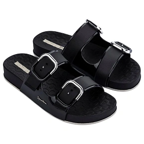 Ipanema klapki laczki damskie Slide bardzo lekkie wygodne czarne dámské