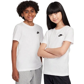 Koszulka dla dzieci Nike Sportswear biała FZ5177 100