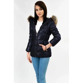 Damska lakierowana kurtka pikowana LD-7695 - LIBLAND