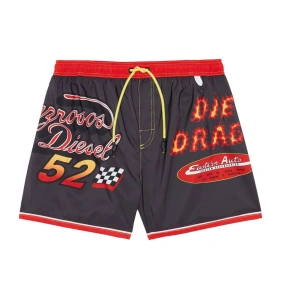 Spodenki kąpielowe męskie - A03880-0QEAL-900 - czarny/czerwony - Diesel