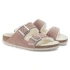 Klapki ocieplane Birkenstock Arizona Suede Leather Shearling Pink Clay LAF wąskie narrow (1023258) dámské