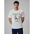 T-shirt regular z nadrukiem męski 4F 4FRSS26TTSHM3993-11S
