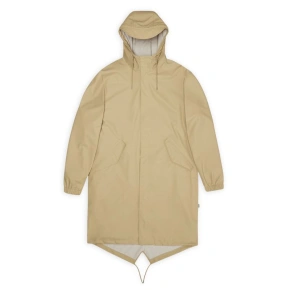 Kurtka, płaszcz przeciwdeszczowy Rains unisex Fishtail Parka W3 18140 24 SAND