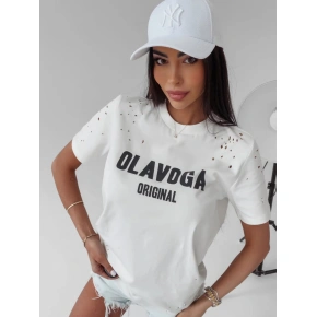 Koszulka damska 277052 ecru - Ola Voga