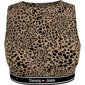 Top damski UW0UW049710HD zwierzęcy wzór - Tommy Hilfiger
