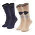 Ponožky 2pack M 100001495 050 béžové-modré - Tommy Hilfiger