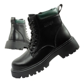 Lee Cooper buty botki trapery damskie sztyblety skórzane ocieplane sznurowane dámské