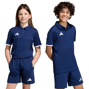 Koszulka dla dzieci adidas Entrada 26 Polo granatowa JZ6627 Koszulka dla dzieci adidas Entrada 26 Polo granatowa JZ6627