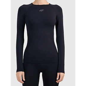 Bezszwowa bielizna narciarska, termoaktywna, z wykończeniem szybkoschnącym - longsleeve damski 4F 4FWAW26USEAF326-20S Bezszwowa bielizna narciarska, termoaktywna, z wykończeniem szybkoschnącym - longsleeve damski 4F 4FWAW26USEAF326-20S
