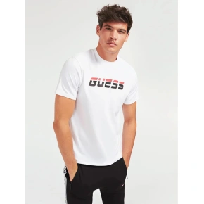 Koszulka męska z krótkim rękawem U0BA47K6YW1 - TWHT biały - Guess