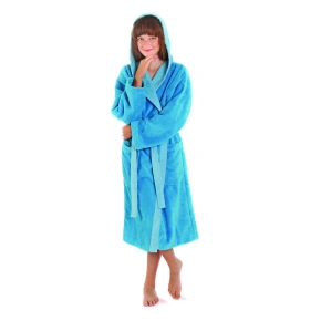 Szlafrok dziecięcy Tampa duo 9159 6330 turkusowy - Vestis