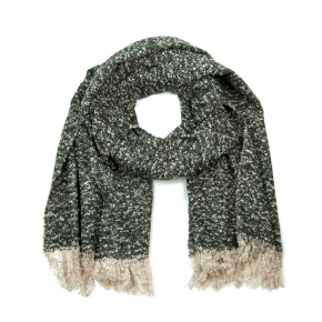 Szalik damski Sz14282-4 czarno-beżowy - Art Of Polo