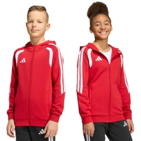 Bluza dziecięca adidas Tiro 26 League zapinana na zamek błyskawiczny czerwona KF9101