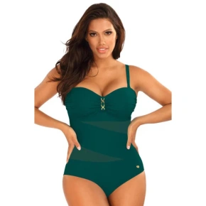 Damski jednoczęściowy strój kąpielowy S8030D1-7 tm. green - Self