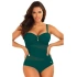 Damski jednoczęściowy strój kąpielowy S8030D1-7 tm. green - Self