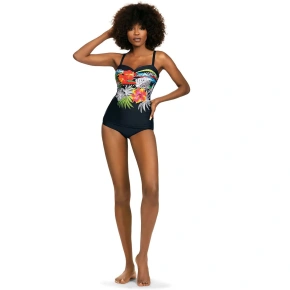 Damski jednoczęściowy strój kąpielowy 8060BL10 3 Bali czarny/mieszane kolory - SELF