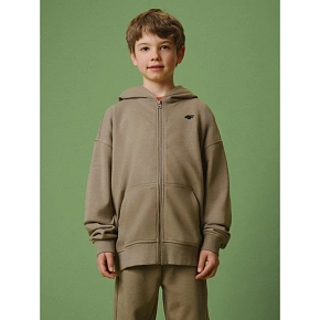 Bluza dresowa loose z kapturem chłopięca 4F 4FJRSS26TSWSM3051-83S Bluza dresowa loose z kapturem chłopięca 4F 4FJRSS26TSWSM3051-83S