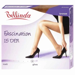 Dámské lesklé punčochové kalhoty FASCINATION 15 den Bronzová - Bellinda
