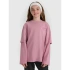 Longsleeve oversize z nadrukiem dziewczęcy 4F 4FJRAW25TLONF543-54S