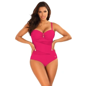 Damski jednoczęściowy strój kąpielowy S8030D1-2d tm. różowy - Self