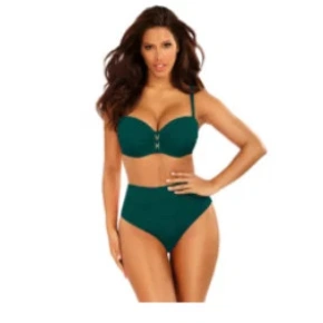 Damski dwuczęściowy strój kąpielowy New Trends 20 - S730D8 -7 ciemnozielony - Self