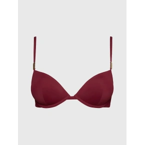 Góra od bikini damska KW0KW02278 XN0 burgundowy - Calvin Klein
