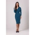 Wrap dress B271 petrol blue - BeWear