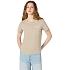 Koszulka damska Champion Short Sleeve T-shirt beżowa 118408 MS041