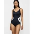 Damski jednoczęściowy strój kąpielowy Summer Allure OP Black/White - Triumph