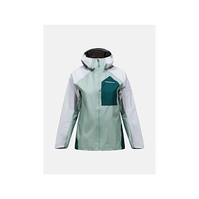Kurtka damska PEAK PERFORMANCE W Trail Hipe 3L Shell Jacket kolor zielony Kurtka damska PEAK PERFORMANCE W Trail Hipe 3L Shell Jacket kolor zielony