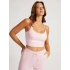 Damski crop top O1BA10KASI1 - G6S4 - Pastelowy róż - Guess