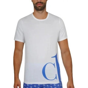 T-shirt męski NM1904E - C66 Niebieski królewski - Calvin Klein