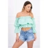 Damski top letni 5435 turkusowy - Kesi