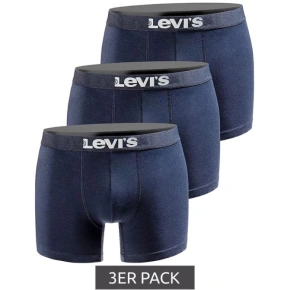 Levi's bokserki majtki męskie Boxers 3-Pack granatowe bawełna w pudełku Levi's bokserki majtki męskie Boxers 3-Pack granatowe bawełna w pudełku