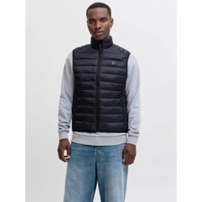 Jack&Jones męska kamizelka bezrękawnik JJEBRADLEY LIGHT BODYWARMER COLLAR NOO 12280973 BLACK Jack&Jones męska kamizelka bezrękawnik JJEBRADLEY LIGHT BODYWARMER COLLAR NOO 12280973 BLACK