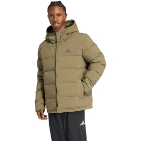 Kurtka męska adidas Helionic Climawarm Hoodie oliwkowa JX0580 pánské