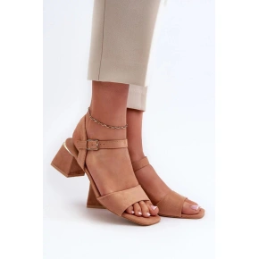 Sandały LT33 karmelowe - Stawiaj kroki w dobrym stylu