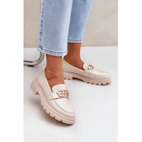 Damskie loafersy CM09P / 206807 Jasny beż - Seastar