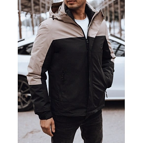 Pánská zimní bunda s kapucí TX4899 černá - FashionStreet