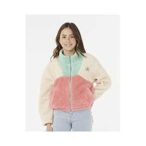 Bluza RIP CURL BLOCK PARTY POLAR FLEECE-GIRL różowa Bluza RIP CURL BLOCK PARTY POLAR FLEECE-GIRL różowa