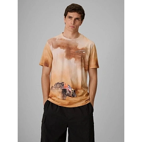 T-shirt regular z nadrukiem męski 4F 4FRSS26TTSHM4237-83A T-shirt regular z nadrukiem męski 4F 4FRSS26TTSHM4237-83A