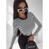 Top damski 278023 czarno-biały - Ola Voga