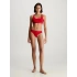 Biustonosz bralette damski 000QF7445E XAT czerwony - Calvin Klein