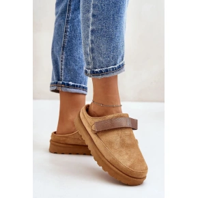 Kapcie damskie YY-12 Camel - Stawiaj kroki w dobrym stylu