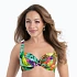 Dámská plavková podprsenka Hermine Top Bikini - horní díl 8415-1 zelená/květiny - Anita Classix