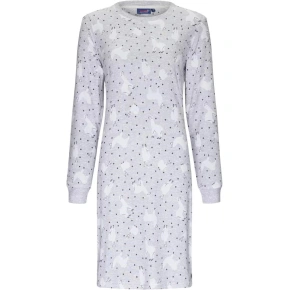 Damska koszula nocna 11232-416-2 wzór szara lama - Rebelle