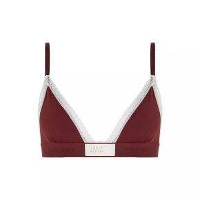 Biustonosz damski UW0UW04750 VLP burgundowy - Tommy Hilfiger